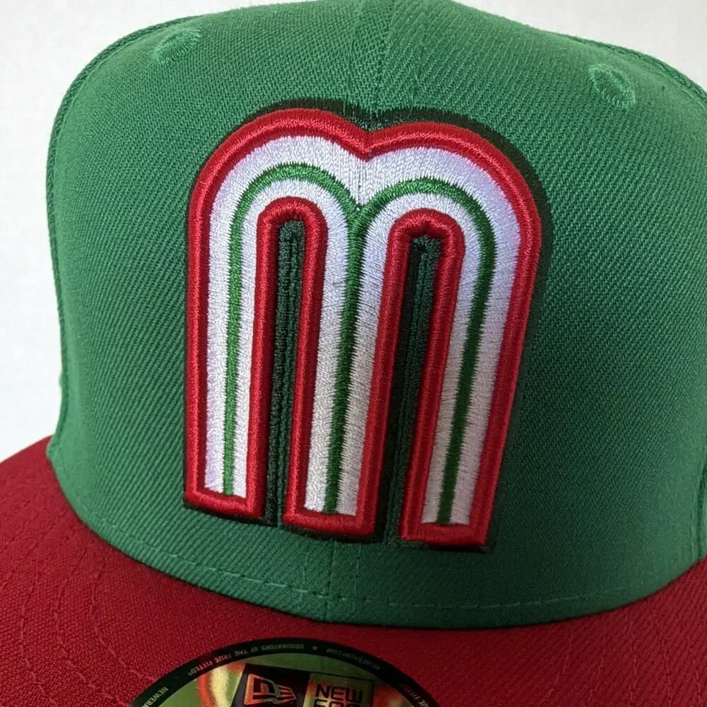 New Era 59FIFTY Mexico World Baseball Classic Fitted Hat Green/Red 7 1/2